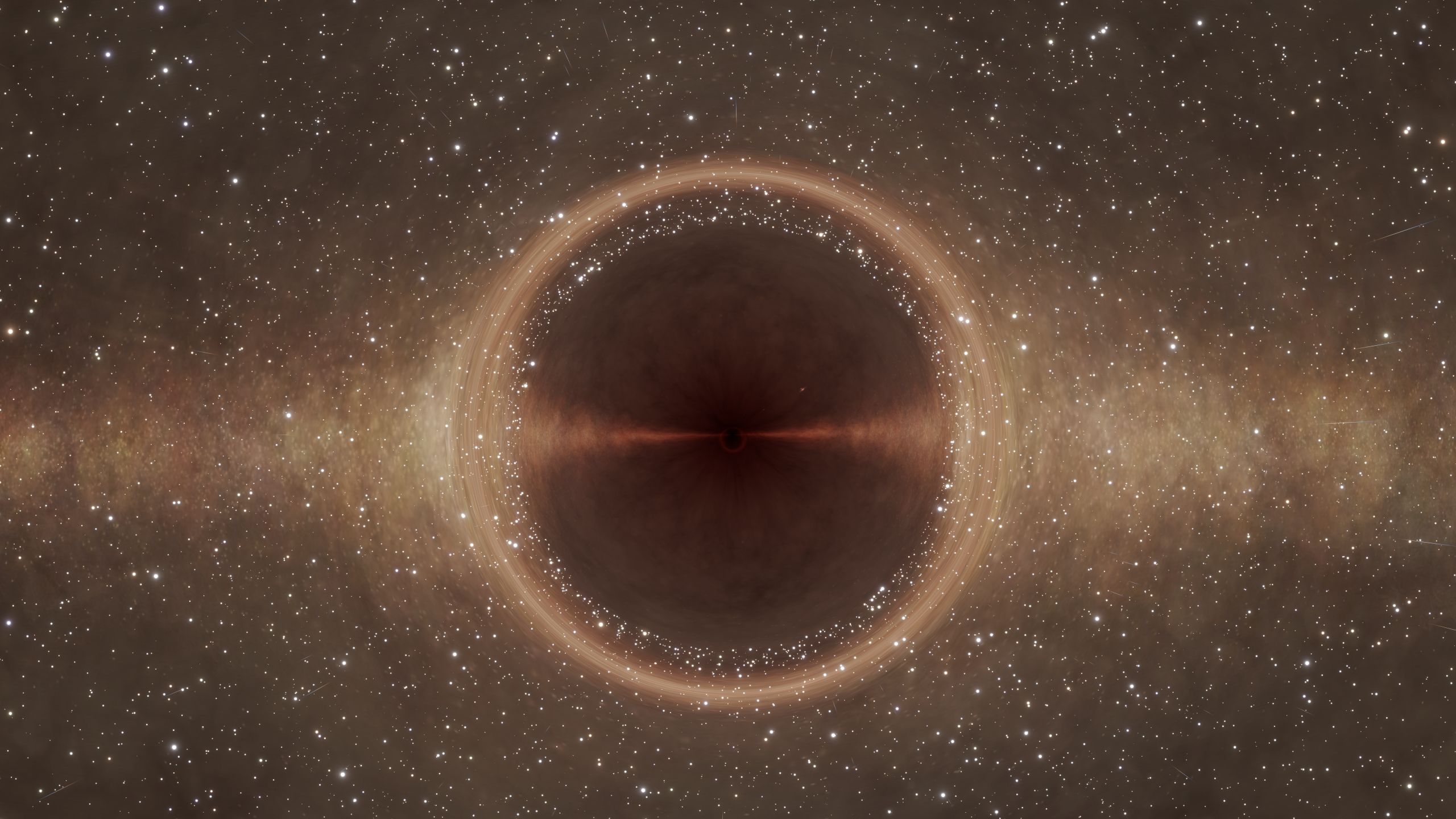In-game view of Sagittarius A* in Elite Dangerous